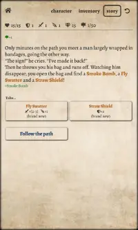 Path of Adventure - Text-based roguelike Screen Shot 1