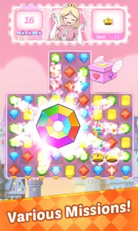 Jewels Princess Puzzle 2020 - Match 3 Puzzle Screen Shot 2