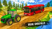Chained Tractor Towing Bus 3D Simulation Game 2020 Screen Shot 0