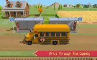 bas sekolah simulator: dunia blocky Screen Shot 3