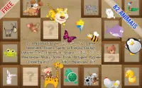 Jogo da memória para crianças - Animais Screen Shot 0