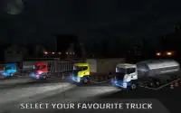Night Truck Parking Driver 3D Screen Shot 0
