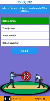 CricQUIZ - Play quiz like cricket game Screen Shot 0