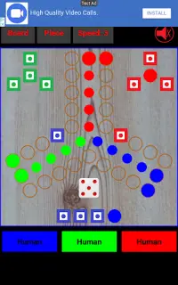 Free 3-Player Star Ludo: Mensch ärgere Dich nicht! Screen Shot 12