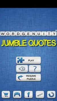 Wordgenuity ® Jumble Quotes Screen Shot 0