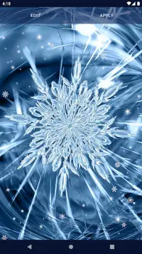 Snowflake Stars Live Wallpaper Screen Shot 4