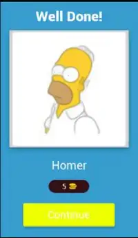 The Simpsons : Character Guess Screen Shot 1
