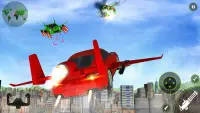 Flying Car Shooting- Real Car Flying Game Screen Shot 1