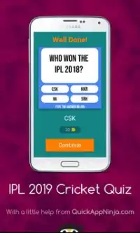 IPL 2019 Cricket Quiz Screen Shot 1