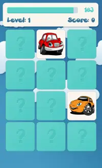 Cars memory game for kids Screen Shot 2