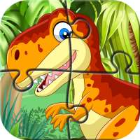 Игры о динозаврах - пазлы для маленьких детей