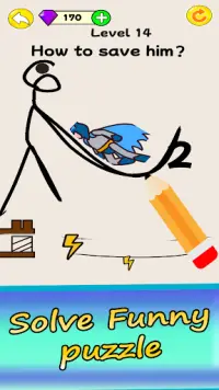 Stickman Rush- Draw Line Screen Shot 3