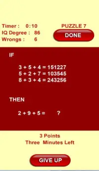 IQ Test puzzle numbers Screen Shot 6