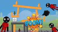 Stickman Destruction Free - Stickman Warrior Screen Shot 0