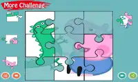 Juego para niños Pepa y Piggy Jigsaw Puzzle Screen Shot 1