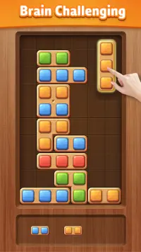 Color Wood Block Puzzle - Free Fun Drop Brain Game Screen Shot 2