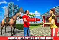 entrega de pizza de cavalo montada 2018 Screen Shot 2
