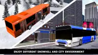 Offroad Snow Tourist Bus Drive Screen Shot 2