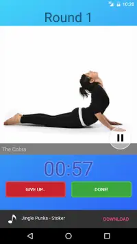 Yoga Challenge App Screen Shot 2