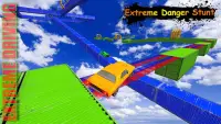 Extreme Car Driving: Impossible Sky Tracks Stunts Screen Shot 2