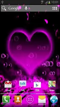 Neon Hearts Live Wallpaper Screen Shot 0