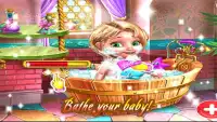 Baby Bath Care - Baby Caring Bath And Dress Up Screen Shot 0