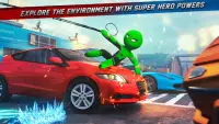 Stickman Ice Hero Crime City - Rope Hero Screen Shot 3