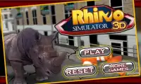 Злой Rhino Simulator 3D Screen Shot 0
