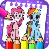 my little unicorn coloring pony game