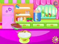 Peach ice cream cooking games Screen Shot 4
