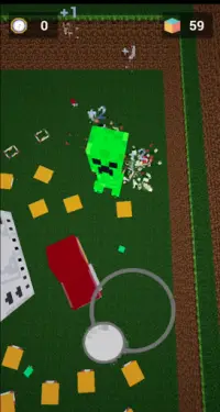 Creeper .io explodes houses Screen Shot 2