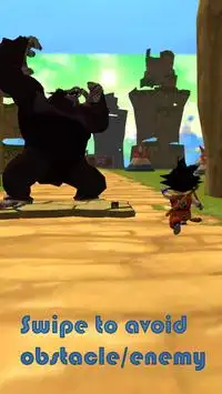 3D Goku Saiyan Kid Adventure Subway Run Screen Shot 2