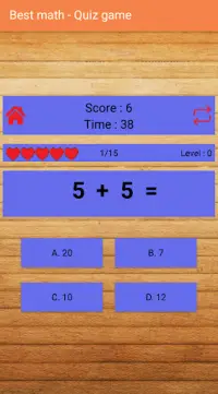 Best math - Quiz Game Screen Shot 2