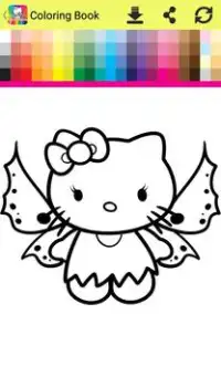 Coloring Book for Kitty Screen Shot 0
