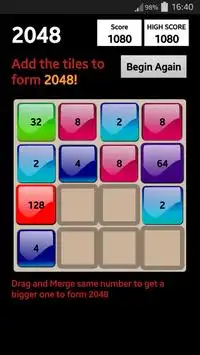 2048 Pro Puzzle Game Screen Shot 2