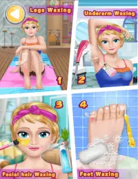 Beauty Spa Salon Makeover gry spa wosk do ciała Screen Shot 0