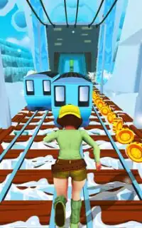 Icy Subway Princess: Snow Rush Runner Screen Shot 5