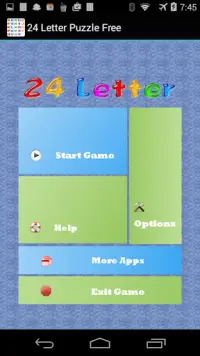 24 Letter Puzzle Free Screen Shot 0
