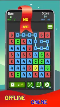 Merge Chain™ : Drag & Merge Block Puzzle - A to Z Screen Shot 5