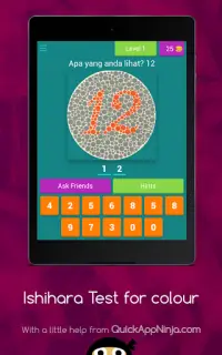 Ishihara Test for colour-blindness Lengkap Offline Screen Shot 14
