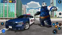 Panda robot simulator - police cop robot Screen Shot 0