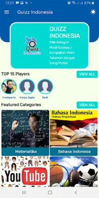 Quizz Indonesia- quiz trivia with cash reward Screen Shot 1