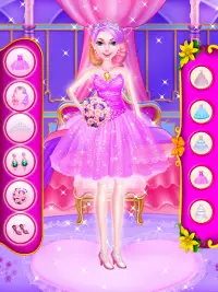 Putri merah muda-Permainan Makeover Screen Shot 3