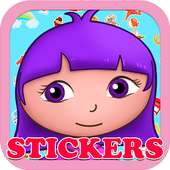 Dora baby stickers book games