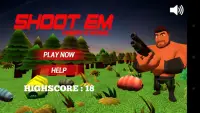 Shoot Em : Farmer vs Worms Screen Shot 0