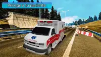 ciudad Ambulancia rescate misión: conducción juego Screen Shot 2