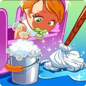 Baby Doll House Cleaning Princess Room Game