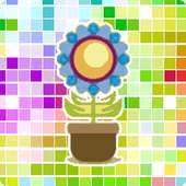 Coloring Flowers Pixel Art, By Number