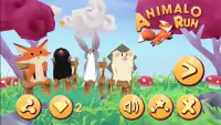 Animalo Run 3d : Fox, Hedgehog, Rabbit, Mole Screen Shot 0