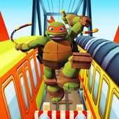 Ninja Subway Turtles Run Surf